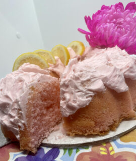 Pink Lemonade Rum Cake