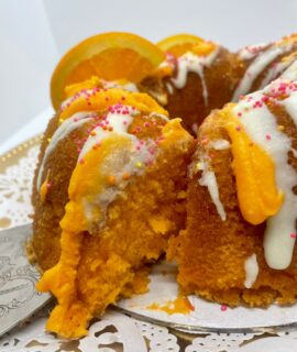 Orange Souffle Rum Cake